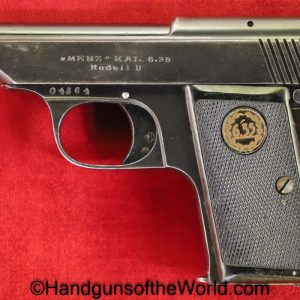 Menz, Model II, 6.35mm, 25, .25, acp, auto, 6.35, German, Germany, Handgun, Pistol, C&R, Collectible, Model 2, VP, Vest Pocket, Hand gun, Model, II, 2