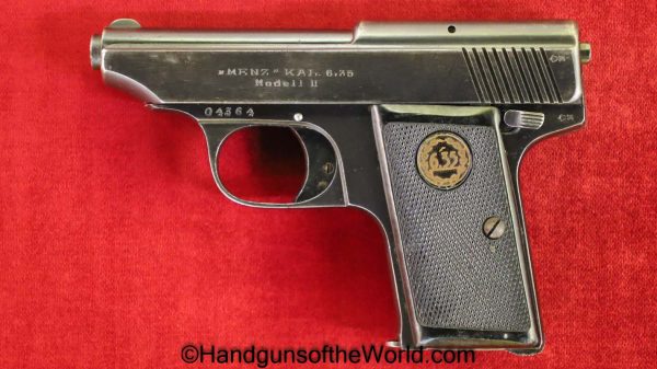 Menz, Model II, 6.35mm, 25, .25, acp, auto, 6.35, German, Germany, Handgun, Pistol, C&R, Collectible, Model 2, VP, Vest Pocket, Hand gun, Model, II, 2
