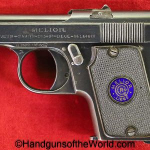 Melior, Vest Pocket, 6.35mm, Tiny, Belgian, Belgium, Handgun, Pistol, C&R, Collectible, Handgun, Pistol, C&R, Collectible, 25, .25, acp, auto, 6.35, VP