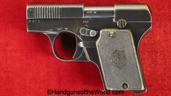 Francotte, Model 2, 6.35mm, Model, 2, II, Belgian, Belgium, Handgun, Pistol, C&R, Collectible, 6.35, 25, .25, acp, auto, VP, Vest Pocket, Hand gun