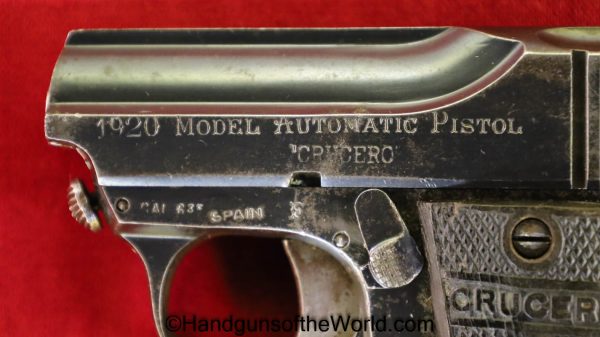 Ojanguren Y Vidosa, Crucero, Model 1920, 6.35mm, Spain, Spanish, Handgun, Pistol, C&R, Collectible, VP, Vest Pocket, 1920, 25, .25, 6.35, acp, auto