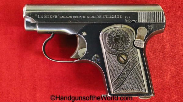 LeSteph, Vest Pocket, 6.35mm, France, French, Le Steph, Handgun, Pistol, C&R, Collectible, VP, 6.35, 25, .25, acp, auto, Hand gun, Saint Etienne