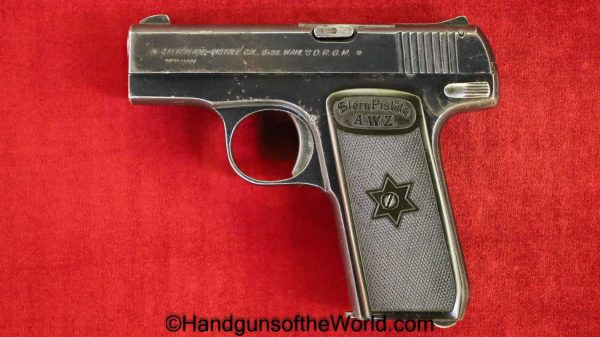 Albin Wahl, SternPistole, 6.35mm, 1st, Model, First, Stern Pistole, German, Germany, Handgun, Pistol, C&R, Collectible, VP, Vest Pocket, 25, .25, 6.35, acp