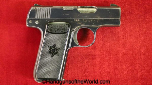 Albin Wahl, SternPistole, 6.35mm, 1st, Model, First, Stern Pistole, German, Germany, Handgun, Pistol, C&R, Collectible, VP, Vest Pocket, 25, .25, 6.35, acp