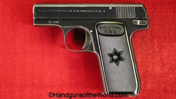 Albin Wahl, Stern Pistole, 6.35mm, 2nd Model, Sternpistole, Second, 2nd, Model, German, Germany, Handgun, Pistol, C&R, Collectible, 25, .25, VP, Vest Pocket