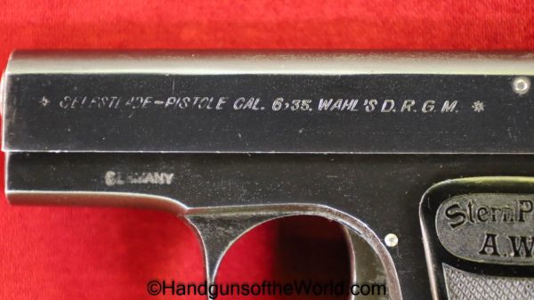 Albin Wahl, Stern Pistole, 6.35mm, 2nd Model, Sternpistole, Second, 2nd, Model, German, Germany, Handgun, Pistol, C&R, Collectible, 25, .25, VP, Vest Pocket