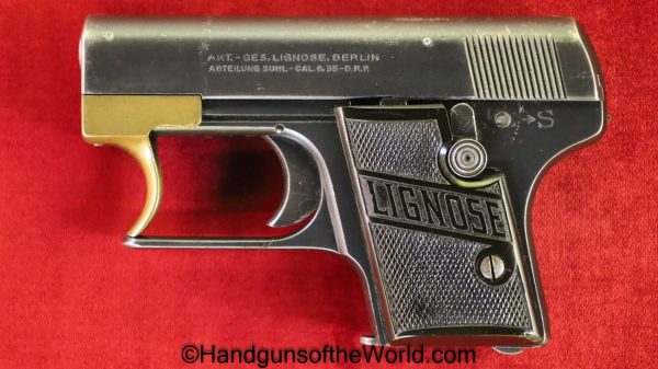 Lignose, Model 2A, 6.35mm, 1st, Variant, First, Variation, 2A, Einhand, German, Germany, Handgun, Pistol, C&R, Collectible, VP, Vest Pocket, 25, .25, acp
