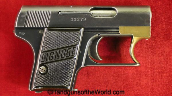 Lignose, Model 2A, 6.35mm, 1st, Variant, First, Variation, 2A, Einhand, German, Germany, Handgun, Pistol, C&R, Collectible, VP, Vest Pocket, 25, .25, acp