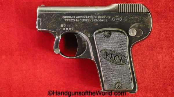 Vici, Vest Pocket, 6.35mm, Belgian, Belgium, Handgun, Pistol, C&R, Collectible, VP, Unique, Odd, Rare, Unusual, Vintage, Classic, 25, .25, acp, auto, 6.35