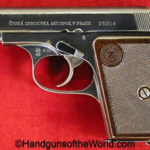 CZ-36, 6.35mm, Czech, Dated, 1942, with Safety, Czechoslovakia, Handgun, Pistol, C&R, Collectible, CZ, 36, 6.35, 25, .25, acp, auto, CZ36, CZ 36, VP