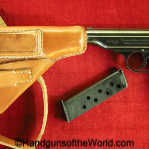 Walther, PP, 7.65mm, Luftwaffe, Contract, 2 Matching Magazines, Holster, 2 Matching Mags, Handgun, Pistol, C&R, Collectible, German, Germany, WWII, WW2