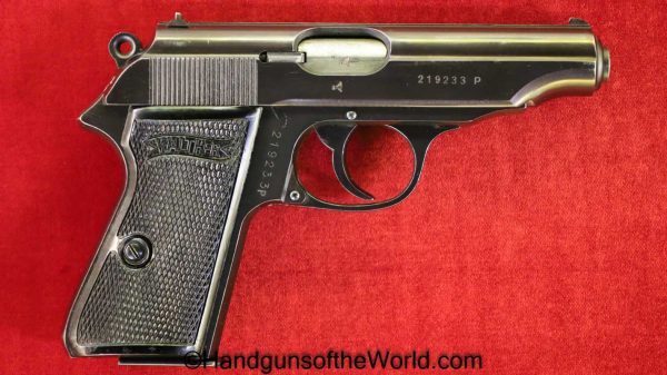 Walther, PP, 7.65mm, Luftwaffe, Contract, 2 Matching Magazines, Holster, 2 Matching Mags, Handgun, Pistol, C&R, Collectible, German, Germany, WWII, WW2