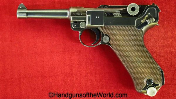 Luger, P.08, S/42, 1937, 9mm, German, WWII, with Holster, with Spare Magazine, Germany, WW2, P08, P 08, P-08, Handgun, Pistol, C&R, Collectible