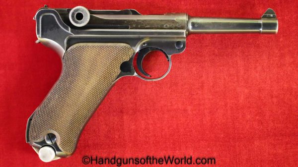Luger, P.08, S/42, 1937, 9mm, German, WWII, with Holster, with Spare Magazine, Germany, WW2, P08, P 08, P-08, Handgun, Pistol, C&R, Collectible