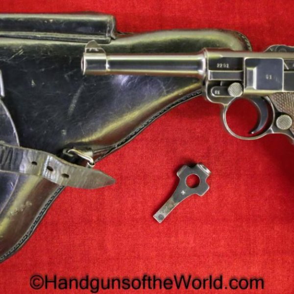 Luger, P.08, 42, 1939, 9mm, German, WWII, with Holster, with Tool, Germany, WW2, Handgun, Pistol, C&R, Collectible, P08, P 08, P-08, Mauser, 42-1939