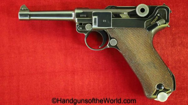 Luger, P.08, 42, 1939, 9mm, German, WWII, with Holster, with Tool, Germany, WW2, Handgun, Pistol, C&R, Collectible, P08, P 08, P-08, Mauser, 42-1939