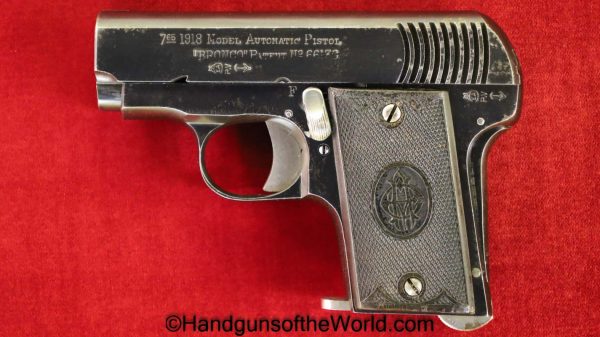 Bronco, Model 1918, 7.65mm, Small Frame, Spain, Spanish, 1918, Handgun, Pistol, C&R, Collectible, Pocket, 7.65, 32, .32, acp, auto, Hand gun, Model