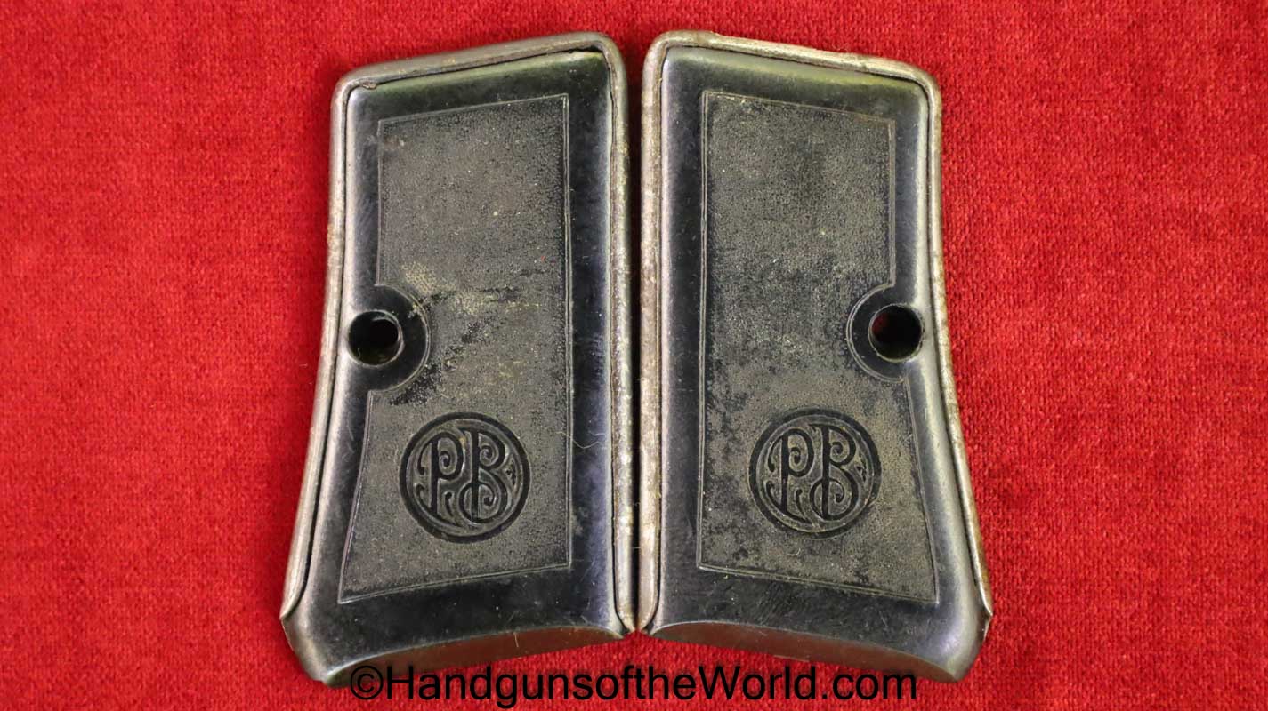 Beretta, 318, 418, Grips, Grip, Pair, Set, Original, Collectible, Handgun, Pistol, Italy, Italian, Hand gun, VP, Vest Pocket, Old, Vintage, Real