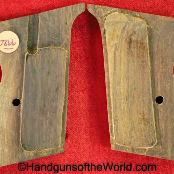 Mauser, HSc, Grips, Checkered, walnut, WWII, pattern, WW2, Wood, Wooden, Handgun, Pistol, Repro, Reproduction