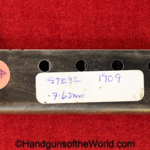 Steyr, 1908, 7.65mm, Magazine-Clip, 1908/34, Magazine, Mag, Clip, Original, Collectible, Handgun, Pistol, 32, .32, acp, auto, 7.65, Vintage, Old, Real
