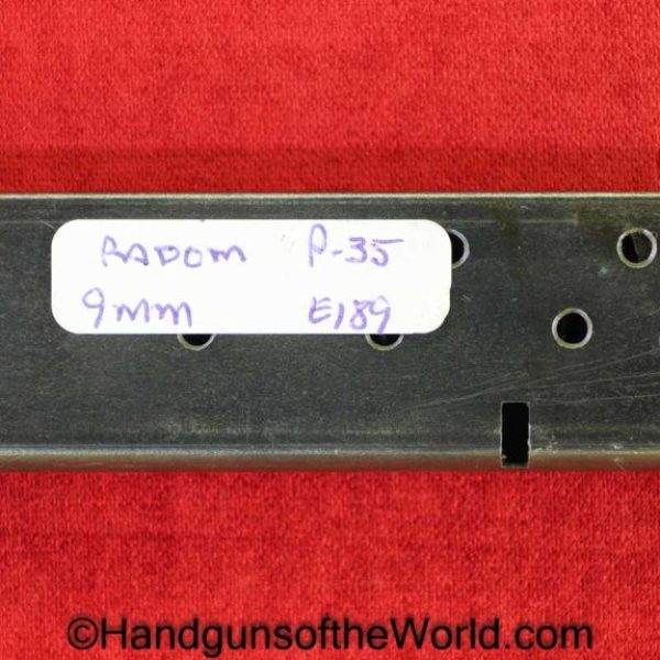 Radom, VIS, P-35, 9mm, Magazine, Clip, Mag, Original, Collectible, P35, P.35, P 35, German, Germany, WWII, WW2, E189, E/189, Handgun, Pistol