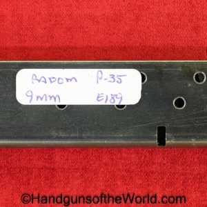 Radom, VIS, P-35, 9mm, Magazine, Clip, Mag, Original, Collectible, P35, P.35, P 35, German, Germany, WWII, WW2, E189, E/189, Handgun, Pistol