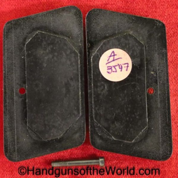 Colt, 1908, 25, Grips, .25, Original, Collectible, hard rubber, square top, Rubber, VP, Vest Pocket, Handgun, Hand gun, Pistol, Black, Vintage, Old, Real