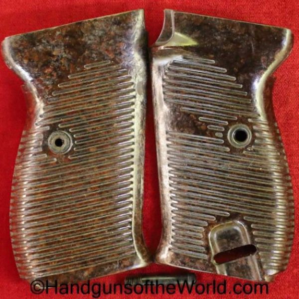 Walther, P-38, Grips, WWII, Era, WW2, German, Germany, Handgun, Pistol, P38, P 38, P.38, Original, Collectible, Hand gun, Real, Old, Vintage