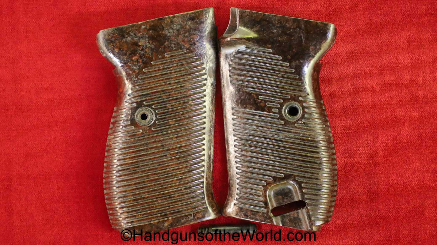 Walther, P-38, Grips, WWII, Era, WW2, German, Germany, Handgun, Pistol, P38, P 38, P.38, Original, Collectible, Hand gun, Real, Old, Vintage