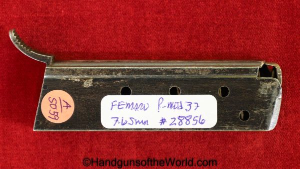 Femaru, P.Mod 37, 7.65mm, Magazine-Clip, Mag, Magazine, Clip, Original, Collectible, WWII, WW2, 28856, #28856, P, Mod, 37, 32, .32, 7.65, acp, auto
