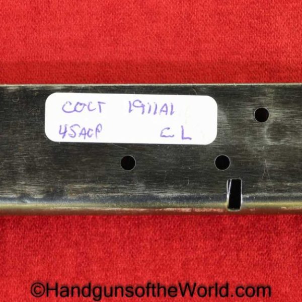 Colt, 1911A1, .45acp, Magazine, Clip, C-L, Marked, Mag, Original, Collectible, 1911, 45, .45, acp, auto, Handgun, Pistol, Vintage, Real, Old, Hand gun