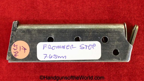 Frommer, Stop, 7.65mm, Magazine-Clip, Mag, Clip, Magazine, Original, Collectible, 7.65, 32, .32, acp, auto, Hungary, Hungarian, WWI, WW1, Handgun, Pistol