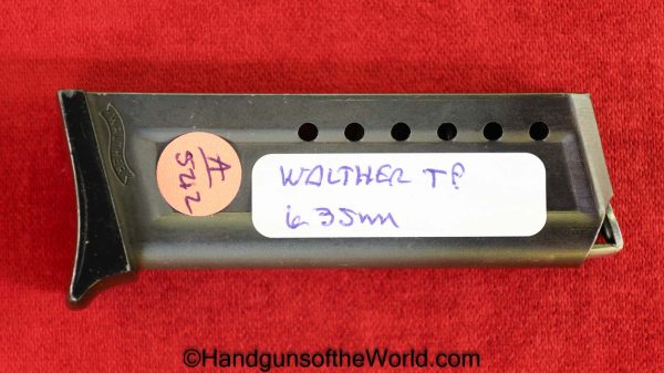 Walther, TP, 6.35mm, Magazine, Clip, Mag, Original, Collectible, Handgun, Pistol, German, Germany, 25, .25, acp, auto, 6.35, Hand gun, Real, Old