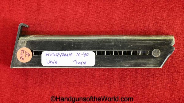 Lahti, M-40, 9mm, Magazine, Clip, Mag, Original, Collectible, M40, M.40, M 40, Sweden, Swedish, Handgun, Pistol, Hand gun, Vintage, Old, Real