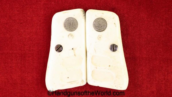 Armi Galesi, Model 503, Grips, Off white, plastic, Models, 503, 505, 506, 25, Galesi, .25, Handgun, Pistol, Original, Collectible, Grip, Pair, Set, .25, 6.35