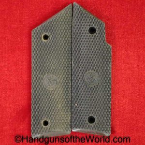 High Standard, Model, A, B, C, Grips, Original, Collectible, Black, Bakelite, Hi Standard, Handgun, Pistol, Hi-Standard, Hand gun, Vintage, Real, Old