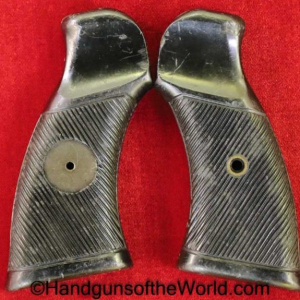 Enfield, No2 MKI*, Revolver, Grips, black, Bakelite, Original, Collectible, British, English, WWII, WW2, Handgun, No2, MkI, MkI*, No 2, No.2, Vintage
