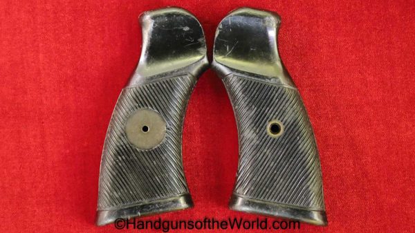 Enfield, No2 MKI*, Revolver, Grips, black, Bakelite, Original, Collectible, British, English, WWII, WW2, Handgun, No2, MkI, MkI*, No 2, No.2, Vintage