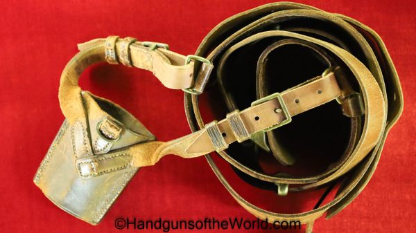 British, Sam Browne, Belt, with Hanger, unmarked, brown, leather, Original, Collectible, Suspenders, Sam, Browne, English, Sword, UK, England, Britain