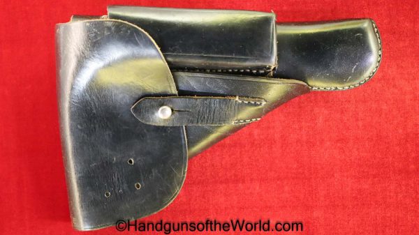 Browning, FN, High Power, Holster, WWII, Black, leather, breakaway, WW2, era, Original, Collectible, Handgun, Pistol, German, Germany, BHP, Hi Power
