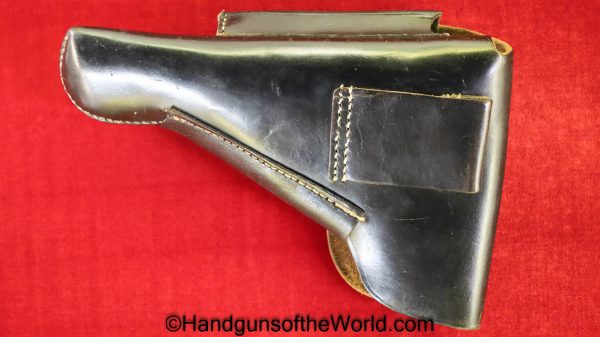 Browning, FN, High Power, Holster, WWII, Black, leather, breakaway, WW2, era, Original, Collectible, Handgun, Pistol, German, Germany, BHP, Hi Power