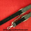 German, WWII, Naval, Dagger Hanger, Dagger, Hanger, Black, cloth, bands, felt backing, later, Zinc, fittings, Original, Collectible, Germany, Kriegsmarine