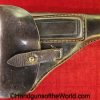 Mauser, 1914, Holster, unmarked, dark brown, leather, commercial, pattern, Original, Collectible, German, Germany, Handgun, Pistol, Hand gun