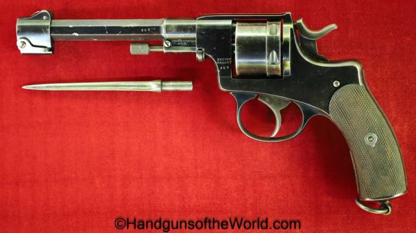 Nagant, 1884, 9.4mm, Luxembourg Contract, with Bayonet, Luxembourg, Handgun, Revolver, Antique, Non FFL, Non-FFL, 9.4, Belgian, Belgium, Hand gun