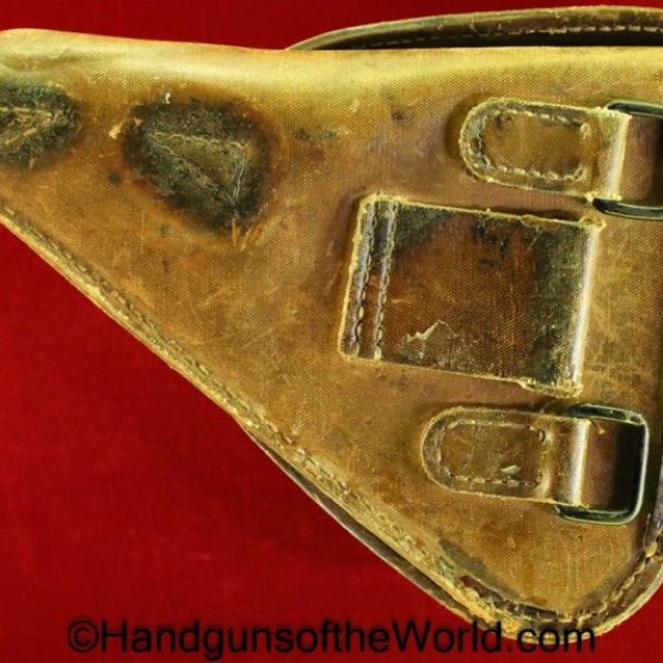 Nambu, Type 14, Holster, Late War, Rubberized, canvas, WWII, WW2, Type, 14 Japan, Japanese, Handgun, Pistol, Original, Collectible, Hand gun