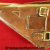 Nambu, Type 14, Holster, Brass Fittings, Brass, Brown, leather, clamshell, Original, Collectible, Japan, Japanese, WWII, WW2, Handgun, Pistol, Type, 14