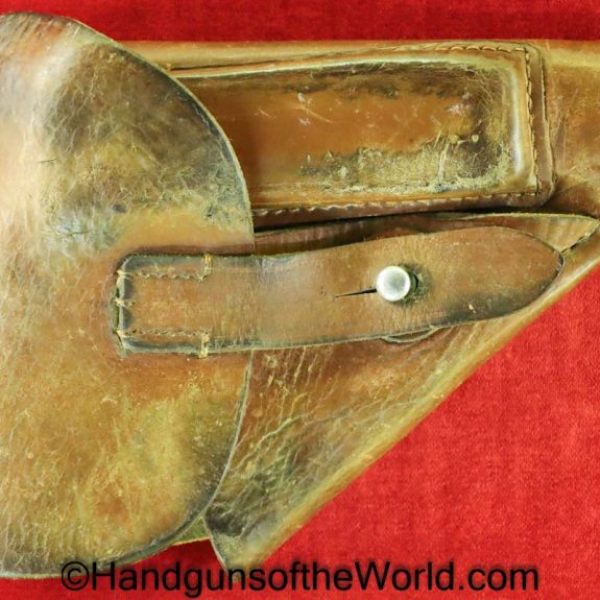 Walther, PPk, Holster, WWII, Era, Unmarked, brown, leather, breakaway, Original, Collectible, German, Germany, Handgun, Pistol, WW2, Break away