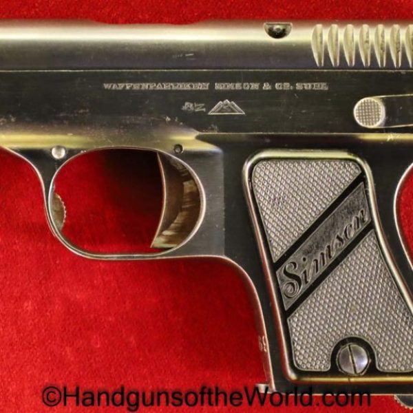 Simson, 1927, 6.35mm, with Holster, Outstanding, German, Germany, Handgun, Pistol, C&R, Collectible, VP, Vest Pocket, 6.35, 25, .25, acp, auto, Model