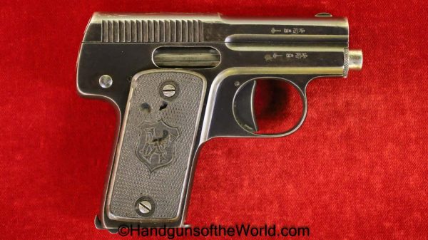 Francotte, Model 1, 6.35mm, Model 1, Belgian, Belgium, Handgun, Pistol, C&R, Collectible, 6.35, 25, .25, acp, auto, Model, I, 1, August, VP, Vest Pocket