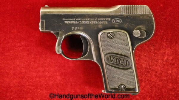 Vici, Vest Pocket, 6.35mm, Belgian, Belgium, Handgun, Pistol, C&R, Collectible, VP, Unique, Odd, Rare, Unusual, Vintage, Classic, 25, .25, acp, auto, 6.35